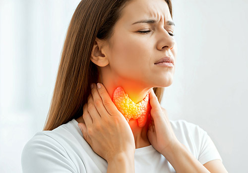 woman with hormone imbalance